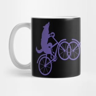 Wolf bicycle nice cute cool colorful Design Mug